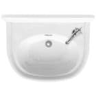 Burlington Arcade 500mm Wall Mounted Cloakroom 1TH/RH, White - ARC500