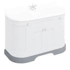 Burlington Freestanding 134 Curved Unit FC1G_BW13 Replacement Plinth Only Classic Grey P1340