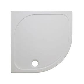 Crosswater 45mm Low Level Stone Resin Shower Tray Quadrant 900x900mm White SR000Q900