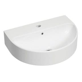 Crosswater Bauhaus Celeste 50 Basin 1TH, White - WM1180SCW