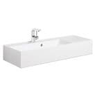 Crosswater Bauhaus Elite 100cm Furniture Basin 1TH, White - EL0003SRW