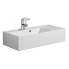 Crosswater Bauhaus Elite 50 Basin 1TH, White - EL0001SRW
