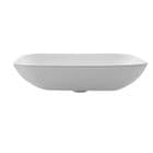 Crosswater Bauhaus Serene 580mm Countertop Basin, White - CT0234UCW