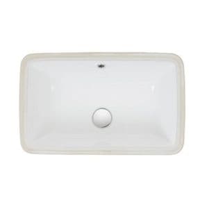 Crosswater Bauhaus Torino B 510mm Small Undermount Basin, White - UM0051BSCW