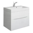 Crosswater Glide 11 500 Two Drawer Unit Gloss White & Basin SET GL5000DWG+DE002SRW