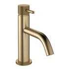 Crosswater MPRO Lever Basin Mixer (Knurled) Without Waste Brushed Brushed Brass PRO110NF_K