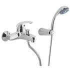 Crosswater Prima Exposed Lever Bath Filler Wall Mounted Chrome PR410WC