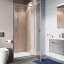 Crosswater Simpsons Clear 6 Pivot Door 900mm Silver/Clear - CAPDSC0900