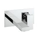 Crosswater Verge Wall Mounted 2 Hole Basin Mixer Chrome VR121WNC