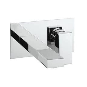 Crosswater Verge Wall Mounted 2 Hole Basin Mixer Chrome VR121WNC