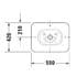 Duarvit Bacino 550 x 420mm Washbasin White - 0334520000