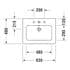 Duarvit Me 630mm Washbasin White 1TH 2336630000