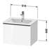 Duravit D-Neo 630mm 1Drawer Vanity Unit & Basin SET Concrete Grey DE42610BD070000+233663000