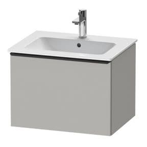 Duravit D-Neo 630mm 1Drawer Vanity Unit & Basin SET Concrete Grey DE42610BD070000+233663000