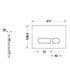 Duravit Durasystem Acturator Plate For WC Frame A1 Chrome - WD5001021000