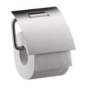Hansgrohe Axor Steel Toilet Roll Holder With Cover Steel 41838800