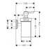 Hansgrohe Logis Classic Liquid Soap Dispenser Wall Mounted Chrome 41614000