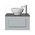 Heritage Caversham 700mm Wall Hung One Drawer Vanity Unit - Dove Grey - WHDGRVANID