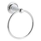 Heritage Clifton Towel Ring Chrome/White ACC01