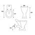 Heritage Dorchester Standard Height Close Coupled Toilet Pan ONLY - PDWC00