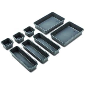 HIB Novum Drawer Organiser Set x8 Graphite N0DO08GRA