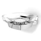 IBB London Glass Soap Dish Wall Mounted Chrome LD01CRO/CRO