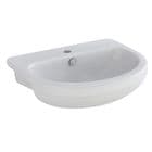 Imex Ivo 550mm Semi Countertop Basin 1TH, White - LS1076