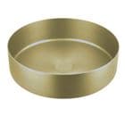 JTP VOS Brushed Brass 360mm Stainless Steel Countertop Basin, Brushed Brass - 23CTR360BBR