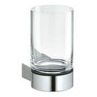 Keuco Plan Wall Mounted Tumbler Holder With Crystal Glass Tumbler 14950019000