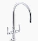Kohler HiRise Two Handle Kitchen Mixer Tap Polished Stainless Steel 7341W-4-S