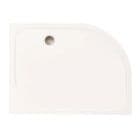 Merlyn MStone Resin Shower Tray & Waste Offset Quadrant 900x760mm White D976QL