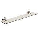 Miller Oslo Glass Shelf 500mm Polished Nickel 8002MN
