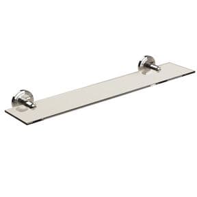 Miller Oslo Glass Shelf 500mm Polished Nickel 8002MN