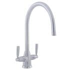 Perrin & Row Metris Twin Lever Mono Kitchen Sink Mixer Chrome 4480CP