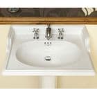 Perrin & Row Victorian 650mm Basin ONLY 2TH, White - 2862