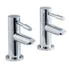 Premier Crown Series2 Bath Piller Taps Chrome FJ312