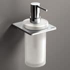 Sonia S-Cube Frosted Glass Soap Dispenser Wall Mounted 166848
