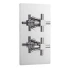 Ultra Showers Titan Twin Valve with Rectangular Backplate TITV51