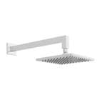 Vado Atmosphere Square Air-Injection Shower Head & Arm 200mm - ATM-HEADSQ/B/SA/A-CP