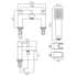Vado Phase Deck Bath Mixer With Shower Kit Chrome PHA-130+K-C/P