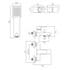 Vado Phase Exposed Bath Mixer With Shower Kit Chrome PHA-123+K-C/P