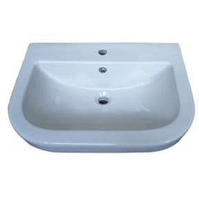Villeroy & Boch Metro Handwashbasin 560mm Basin 1TH, White 5E569901