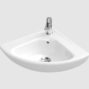 Villeroy & Boch O.Novo Corner Handwashbasin 415mm Compact Basin 1TH, White 73274001