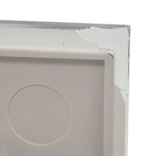 (DAMAGED) TOTO Toilet Cistern Dual Flush Button White Glass Plated 9.240.697DAMAGED