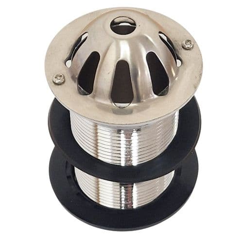 1 1/2" Urinal Waste Chrome Brass Body with Stainless Steel Dome BW244