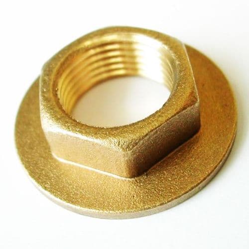1/2" BSP Thread Brass Flanged Back Nut EBBACK005
