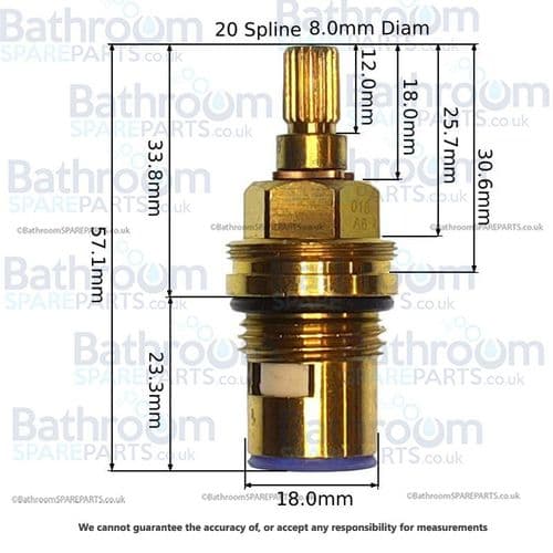 1/2" Ceramic Disc Cartridges DISC018