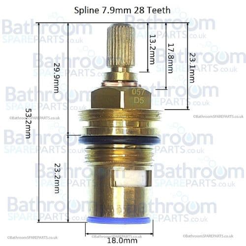 1/2" Ceramic Disc Cartridges DISC057