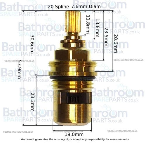 1/2" Ceramic Disc Clockwise Close 1/2 Turn Valve EBCWC002