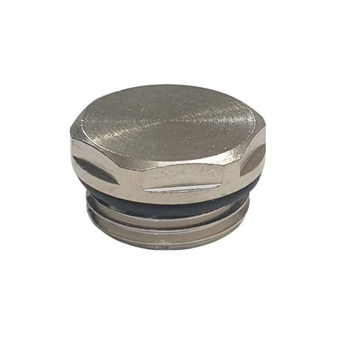 1/2" Radiator Towel Rail Plug Chrome RAD060